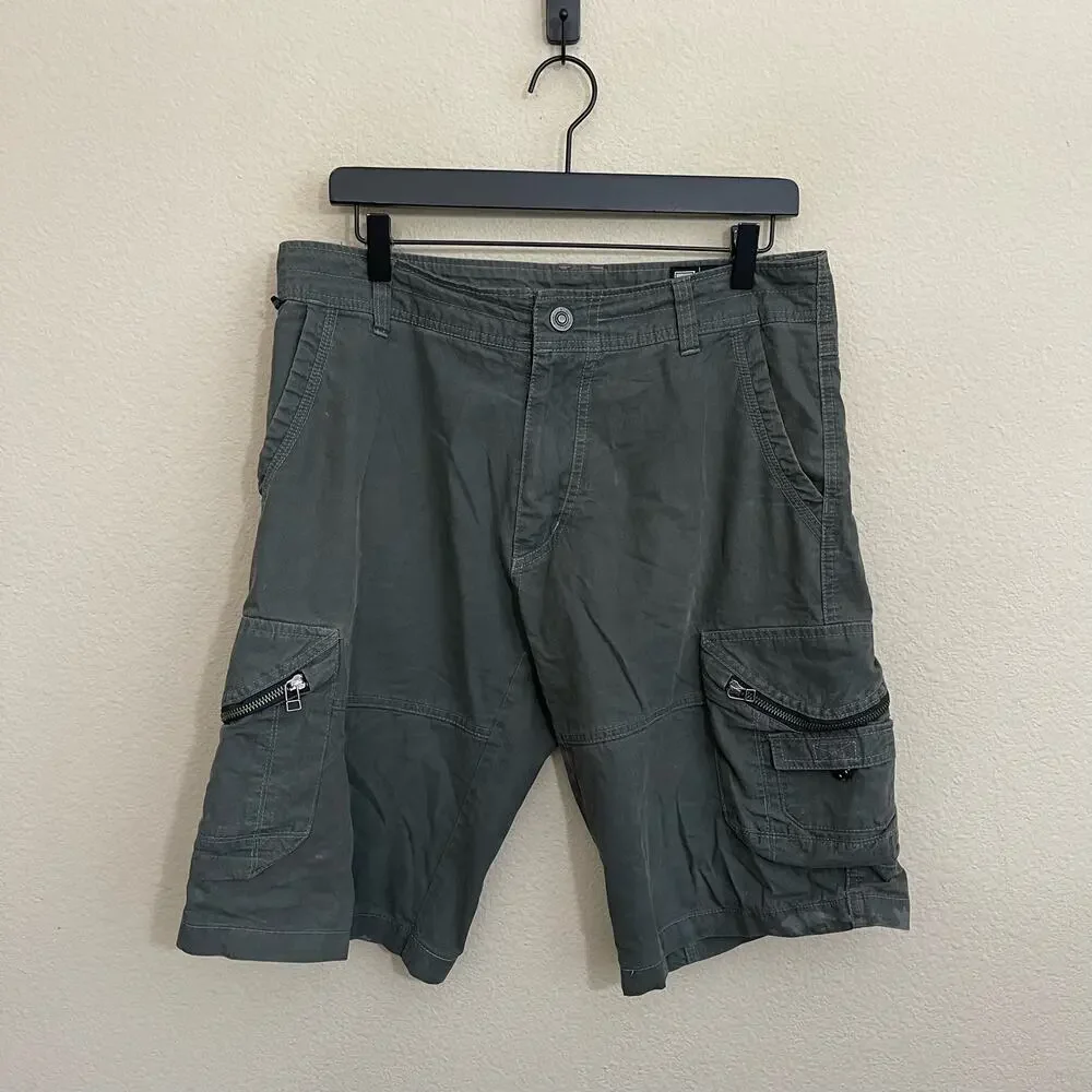 Kuhl Men's Ambush 9-Pocket Cargo Outdoor Hiking Shorts Carbon Grey Size 32